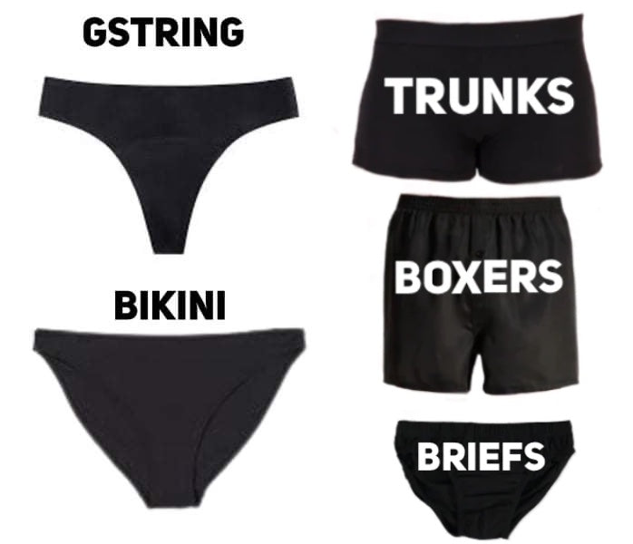 Matching Couples Underwear