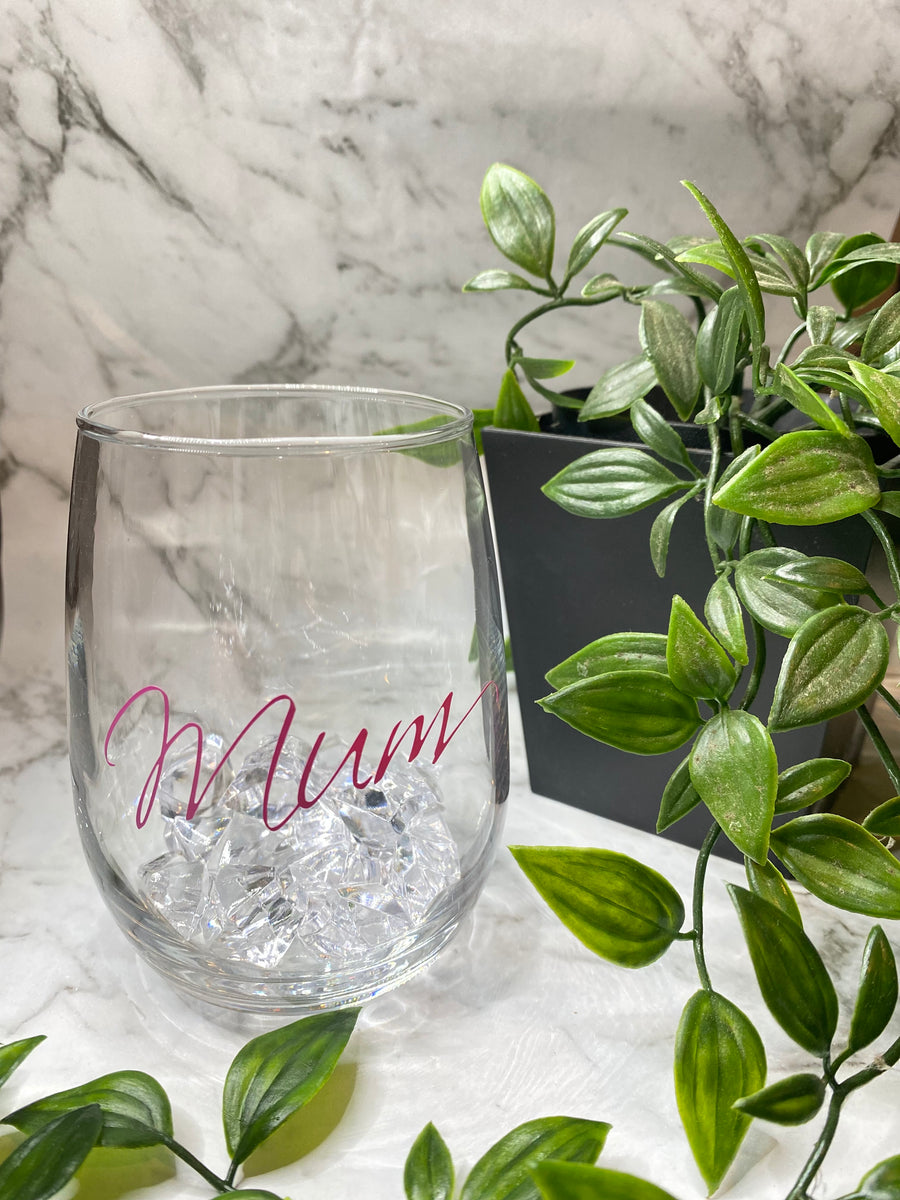 CUSTOM VINYL STEMLESS WINE GLASS CREMOS CUSTOMS