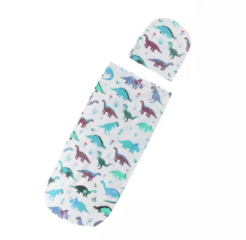 DINOSAUR BABY SWADDLE