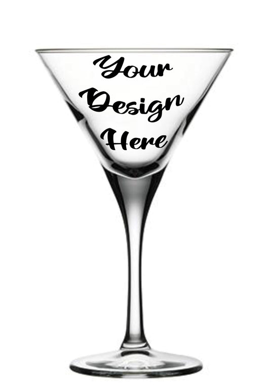CUSTOM MARTINI GLASS