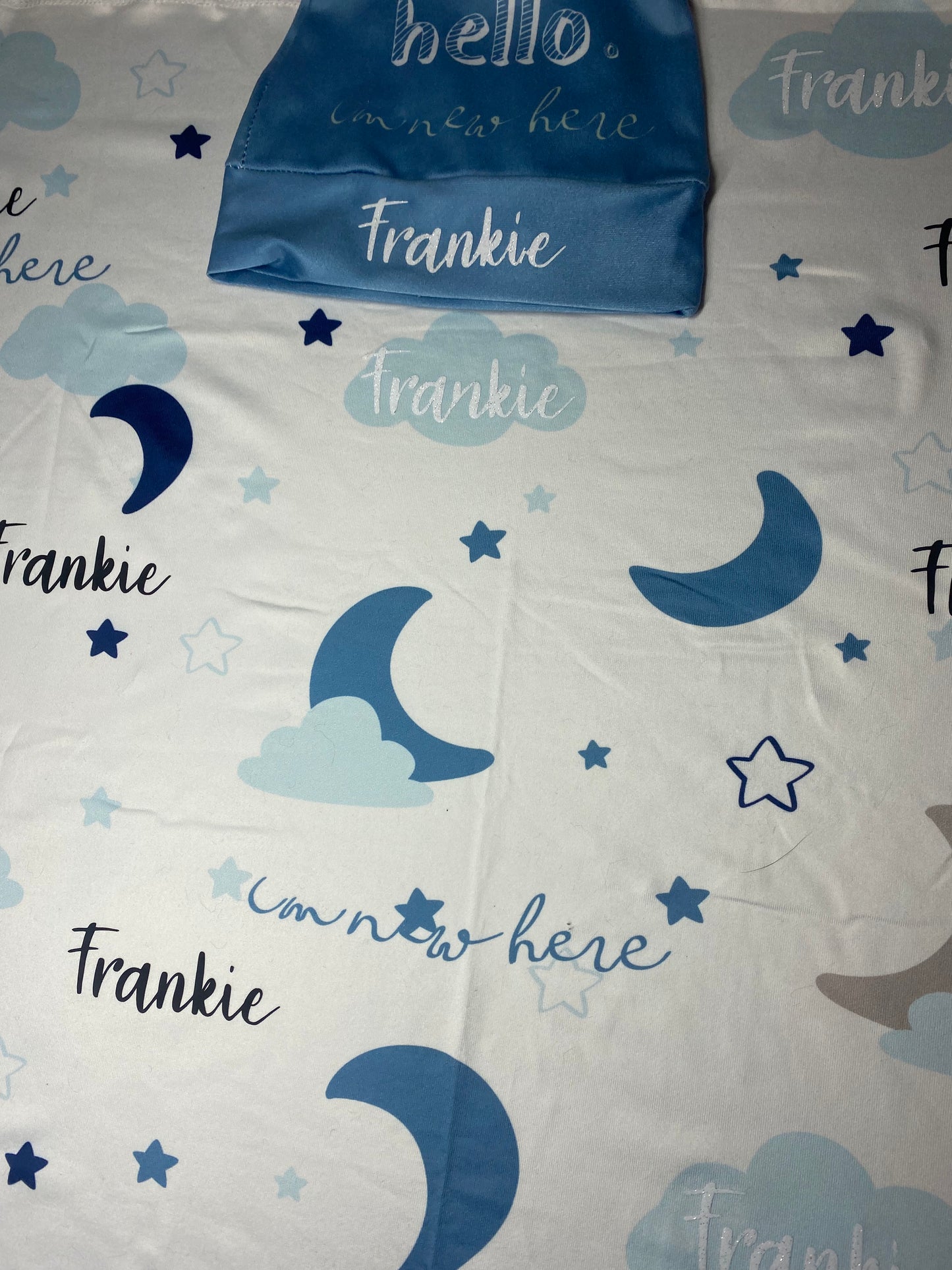 CUSTOM BABY BLANKET + HEADBAND