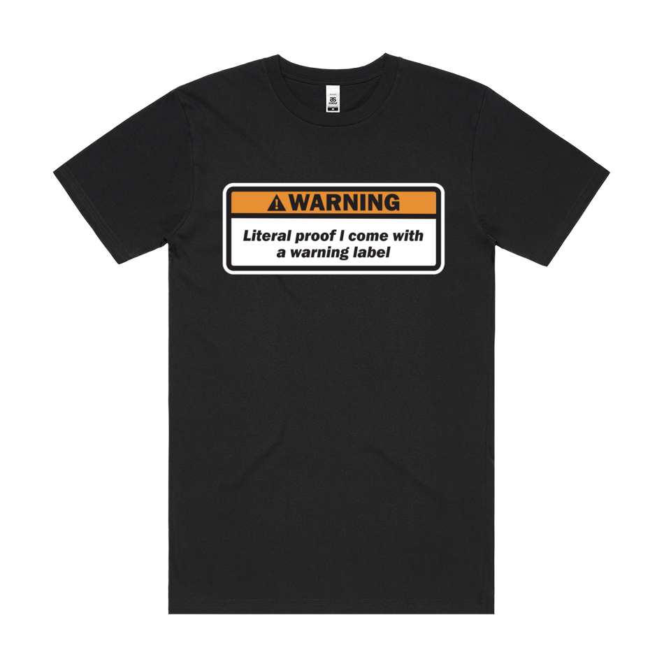 WARNING LABEL TEE