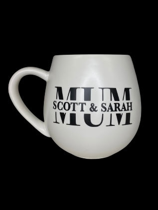 CUSTOM MONOGRAM HUG MUG