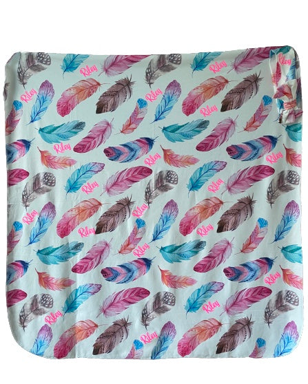 CUSTOM BABY BLANKET + HEADBAND
