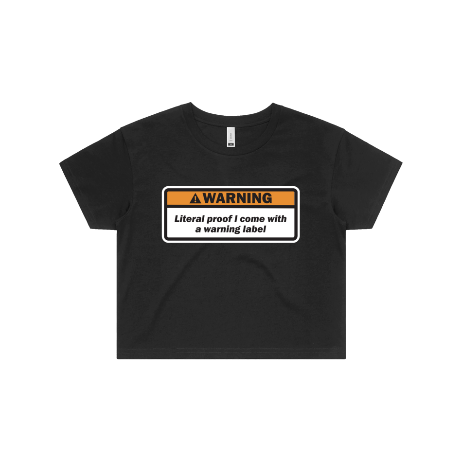 WARNING LABEL CROP