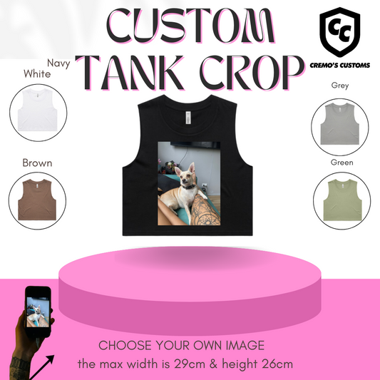 CUSTOM PHOTO TANK CROP TOP