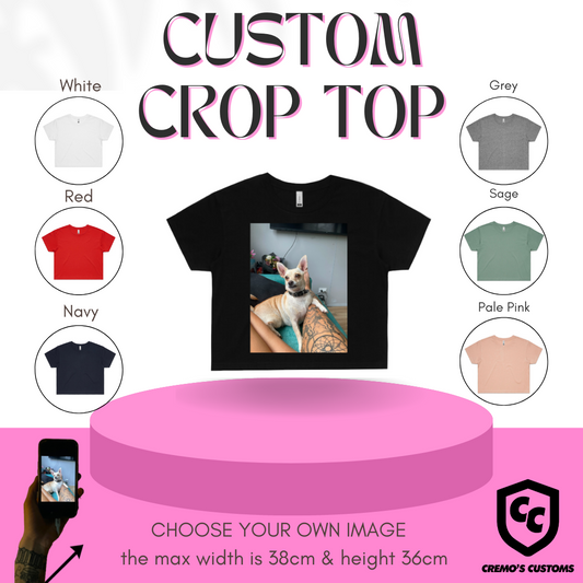CUSTOM PHOTO CROP TOP