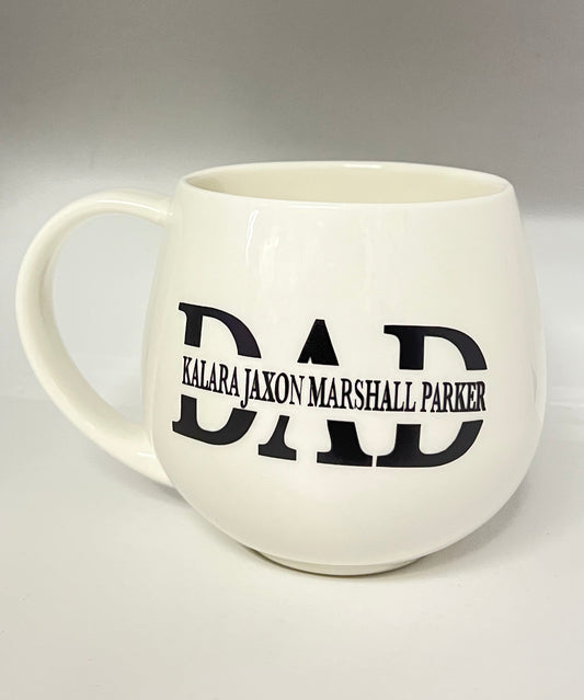 CUSTOM MONOGRAM HUG MUG